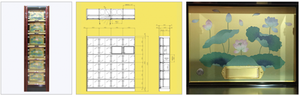 ガラス扉仕様納骨壇